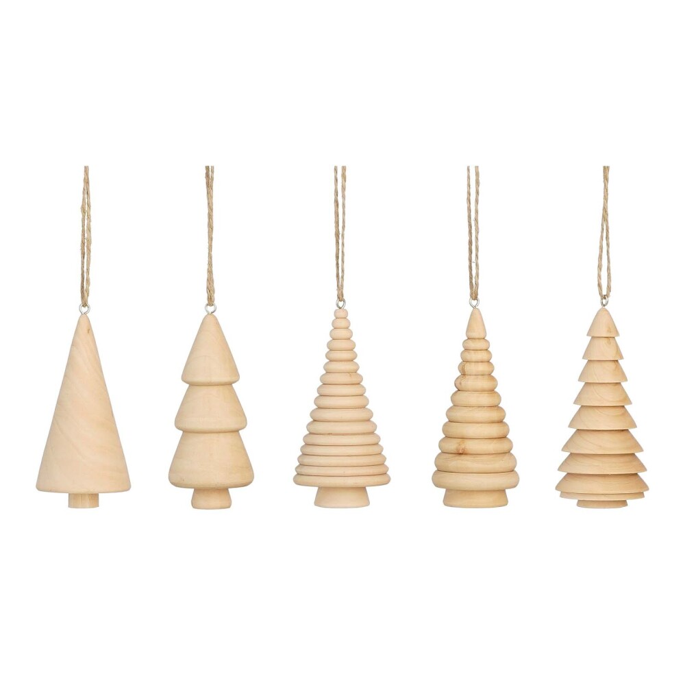SET COLGANTES ÁRBOL MADERA NATURAL-BEIGE