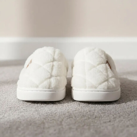 Pantuflas Unisex Suela Antideslizante Felpa Suave y Abrigada Natural