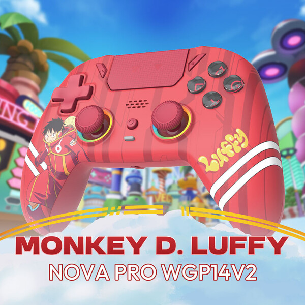 Joystick Fantech One Piece Luffy Pc Ps3 Ps4 Wgp14v2 JOYSTICK WGP14 LUFFY ONE PIECE INALAMB