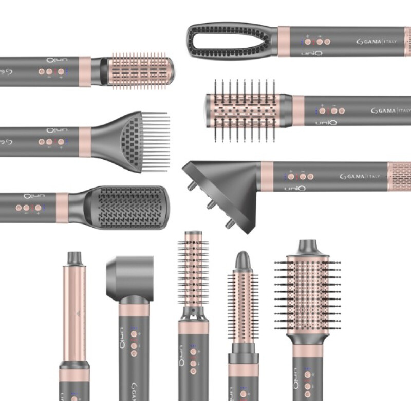 GAMA Italy Multistyler UniQ Flow 12 en 1 | Secador, Rizador, Alisador y Cepillo Modelador Profesional con Efecto Coanda GAMA Italy Multistyler UniQ Flow 12 en 1 | Secador, Rizador, Alisador y Cepillo Modelador Profesional con Efecto Coanda