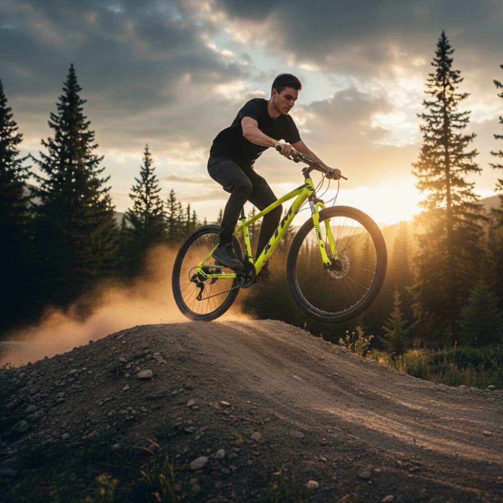 BICICLETA MONTAÑA RODADO 29 CON AMORTIGUADORES Y COMPONENTES SHIMANO - 21 CAMBIOS GRIS