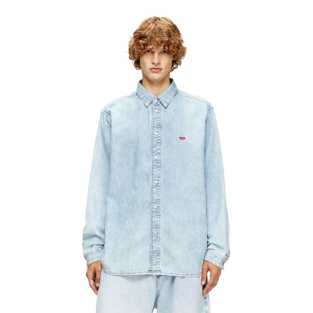 Camisa Para Hombre D-Simply Shirt Azul claro