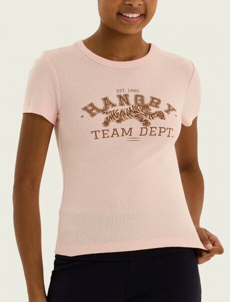 CAMISETA DE MANGA CORTA CON ESTAMPADO T-SHIRT MM FEM