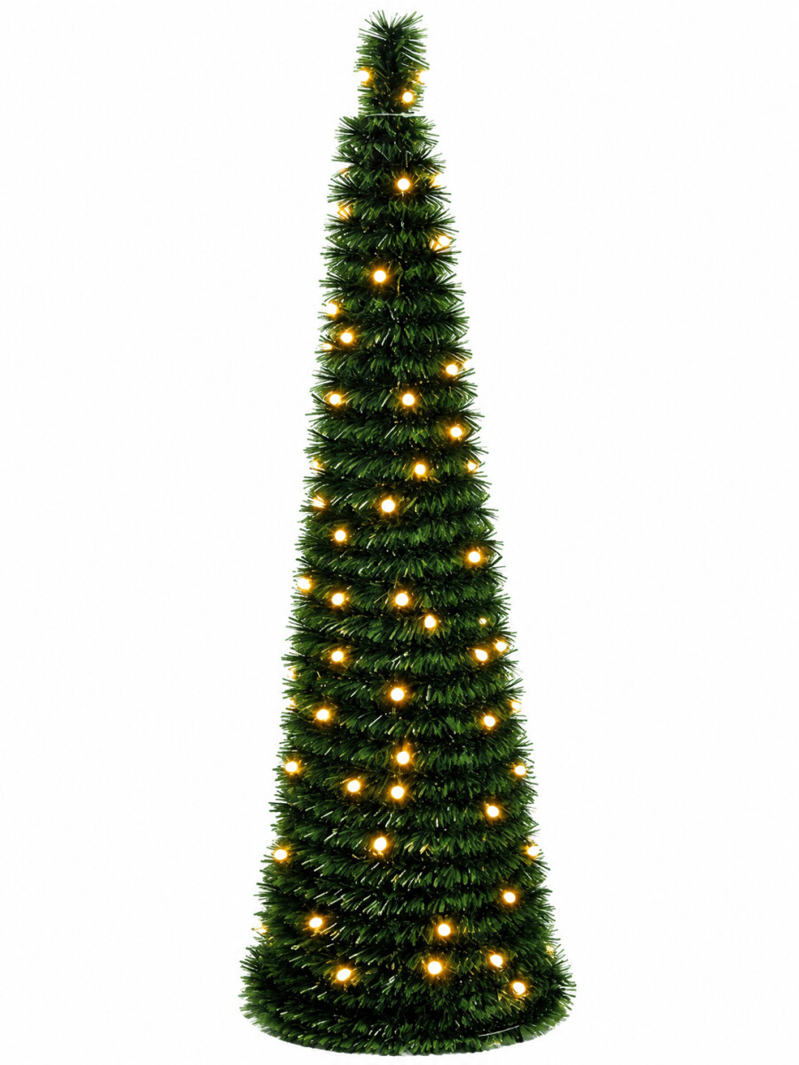 ARBOL EXTENSIBLE CON LUCES - VERDE 