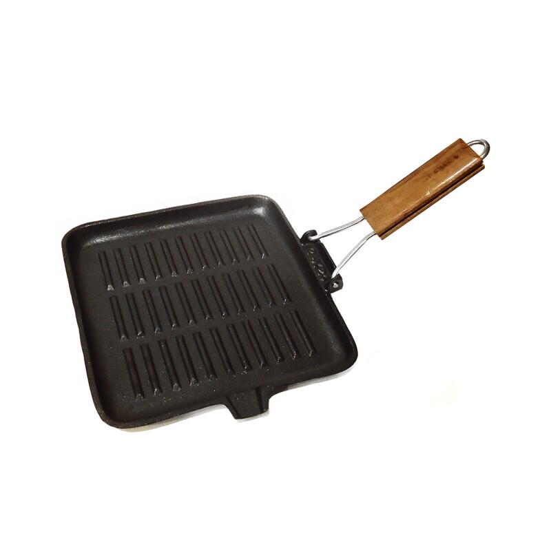 Plancha grill de hierro de 24x24cm Selecta Negro