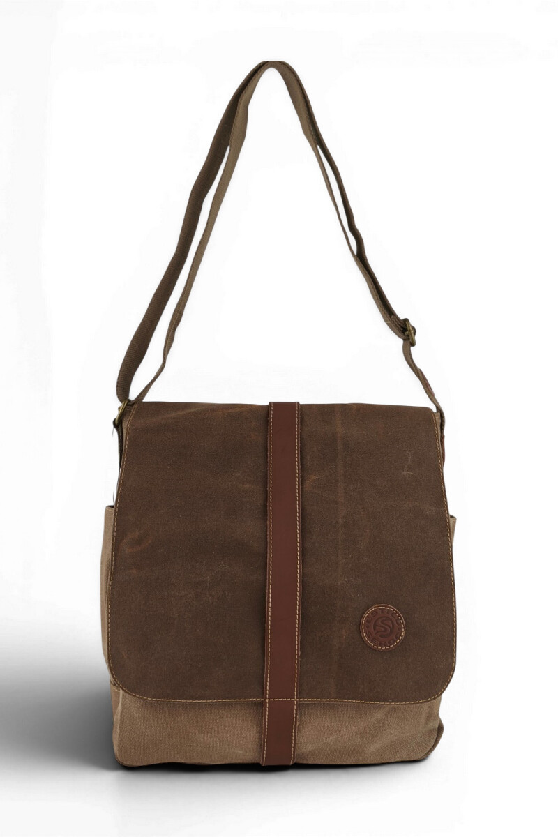Morral clásico de lona Marrón