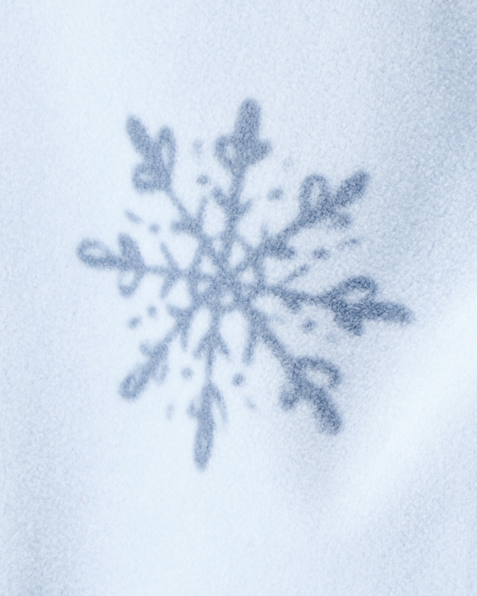 Pantalón de micropolar, azul, diseño copos Sin color