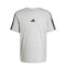 Remera de Hombre Adidas Essentials 3 Tiras Gris