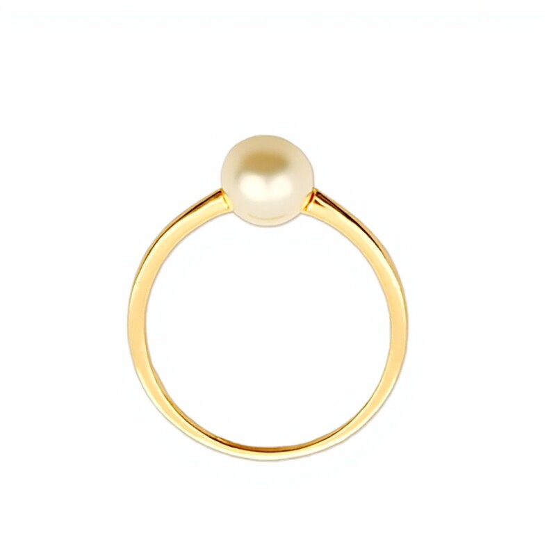 Anillo Solitario-Oro bajo-Perla-AN8167 conperla