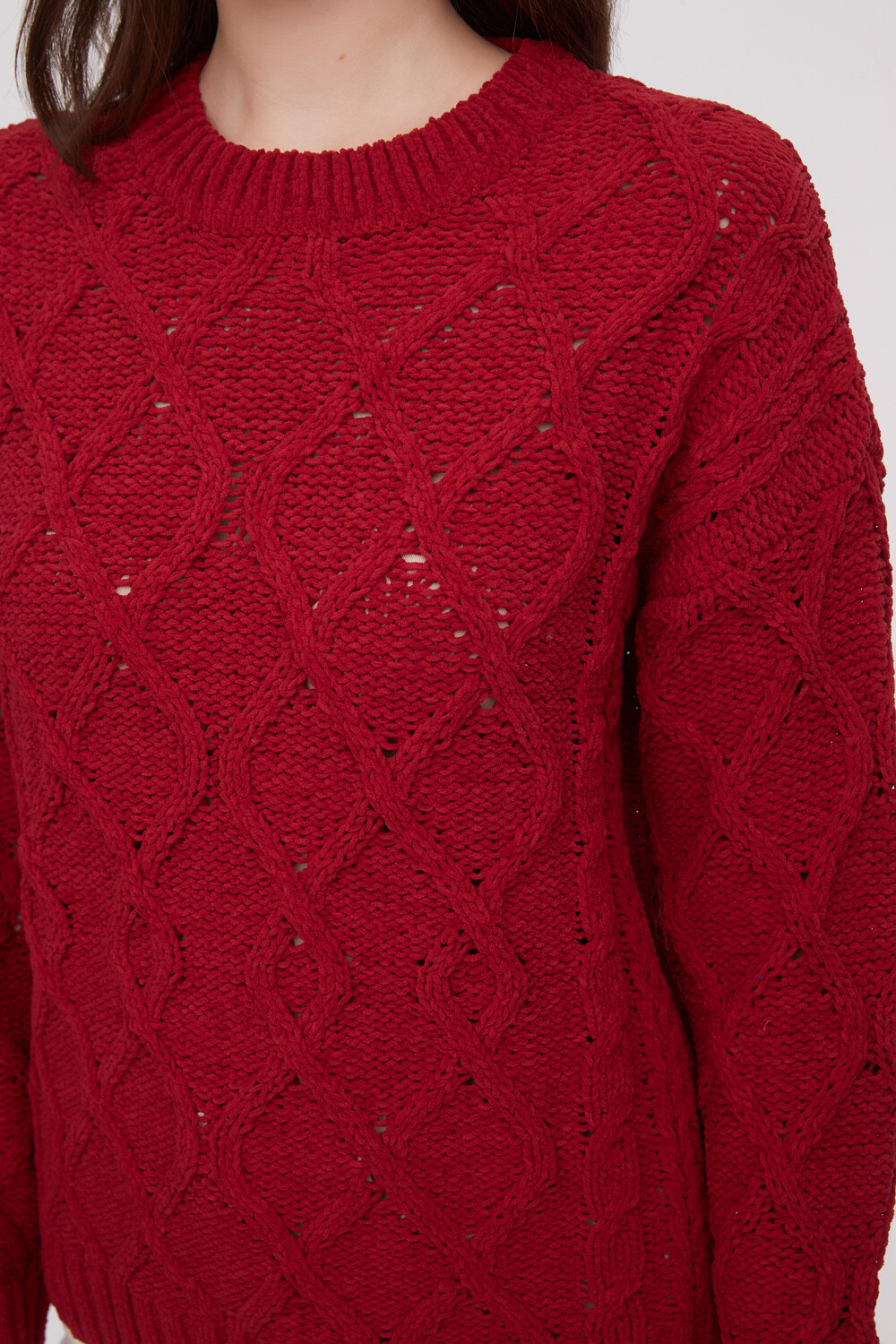 Sweater Loanina Rojo Oscuro