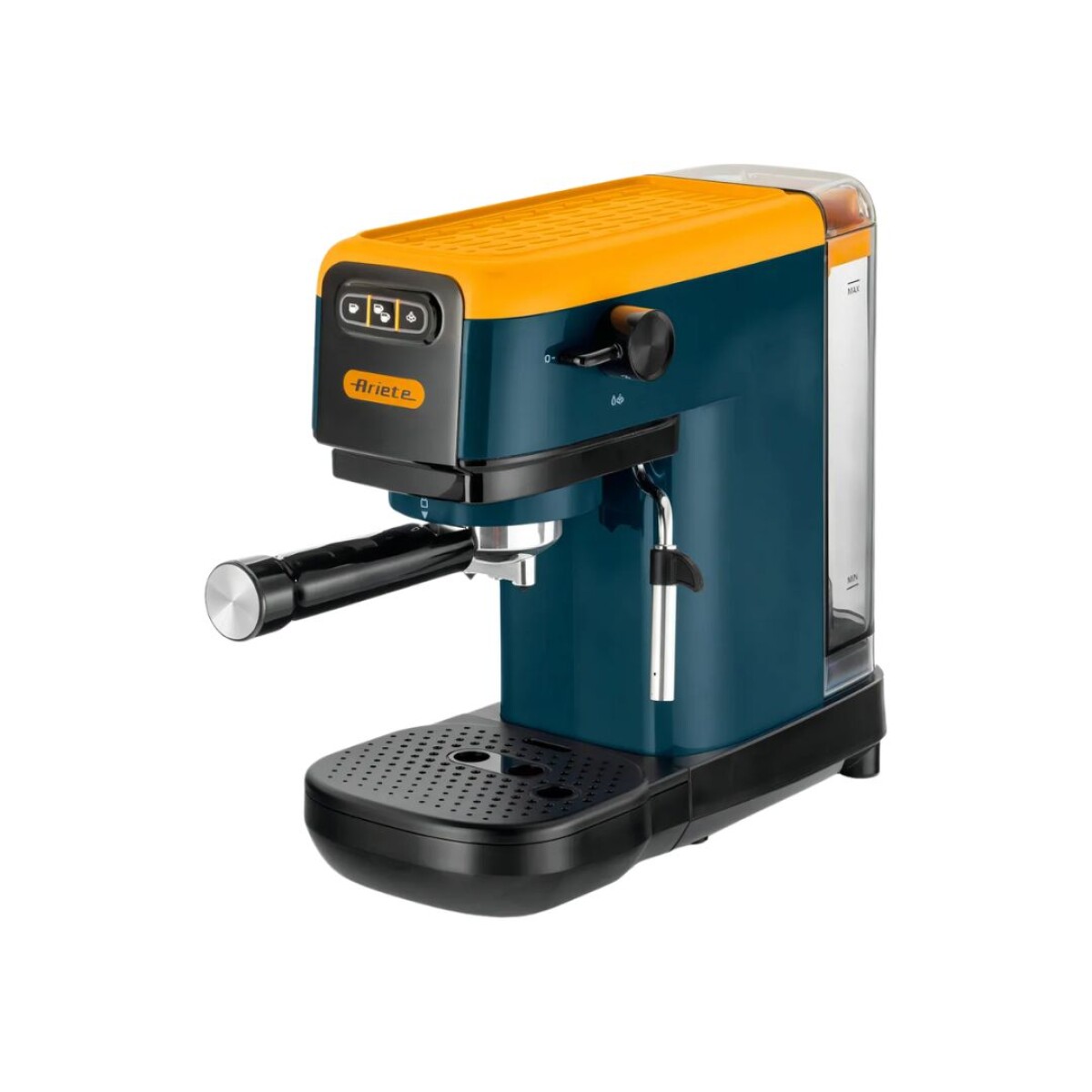 Cafetera Espresso - 15 Bares 1300W - con Espumador - Ariete - Amarilla 