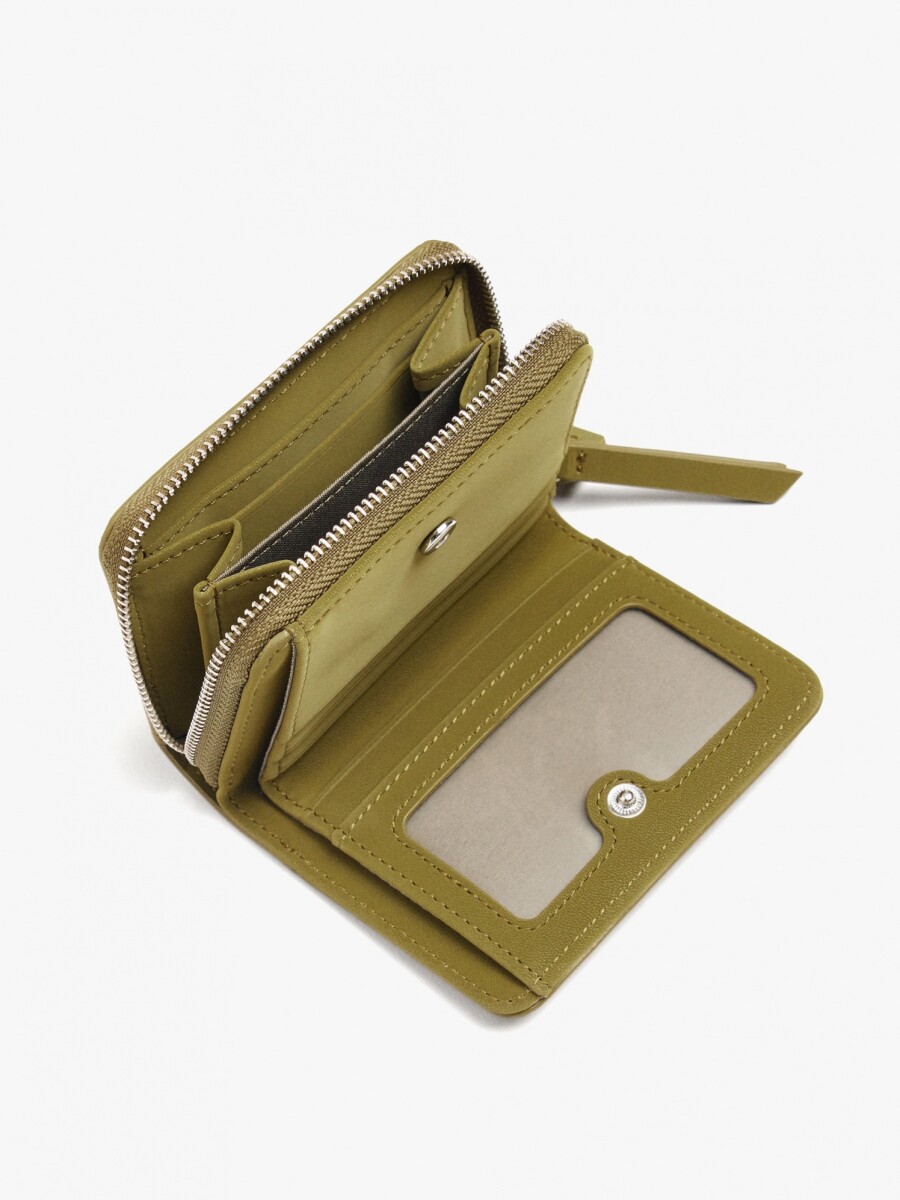 Cartera Básico Con Textura Suave caqui
