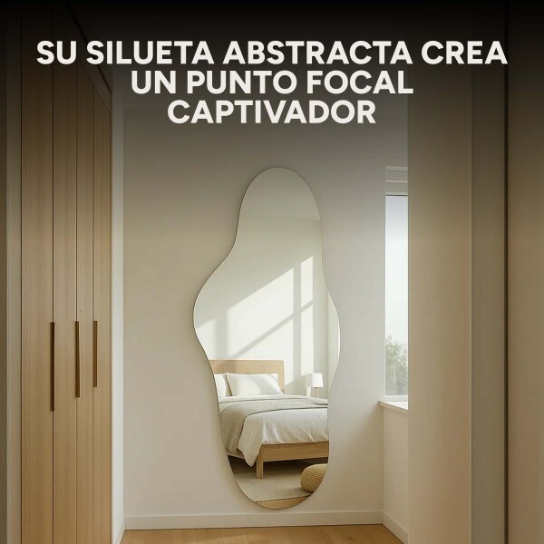 Espejo de Pared Decorativo Minimalista Diseño Nube 110x50 cm Diseño Nube