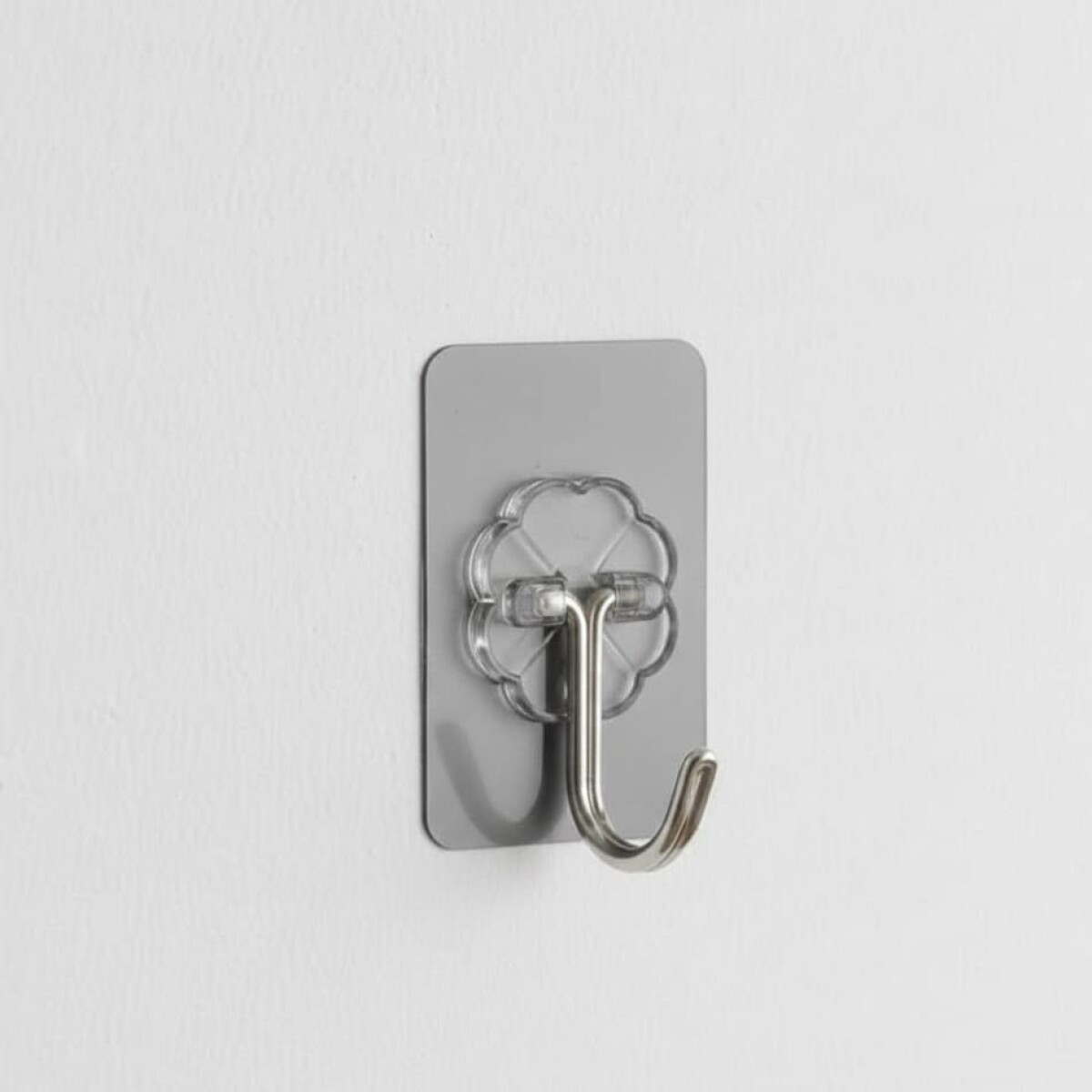 Set x6 ganchos autoadhesivos para pared transparente 