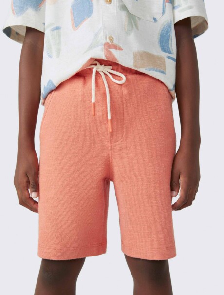 BERMUDA INFANTIL EN ALGODÓN NARANJA