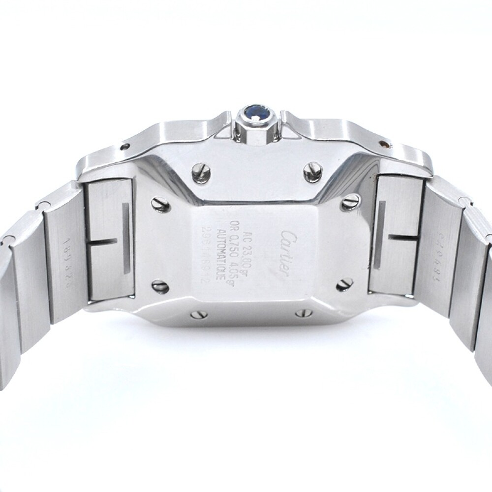 Cartier Santos Carree 2961 Automático 29 mm acero y oro , esfera blanca y números romanos con estuche Cartier Santos Carree 2961 Automático 29 mm acero y oro , esfera blanca y números romanos con estuche