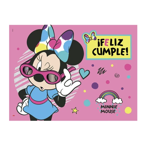 Cotillón Afiche Minnie 53 x 39 cm U