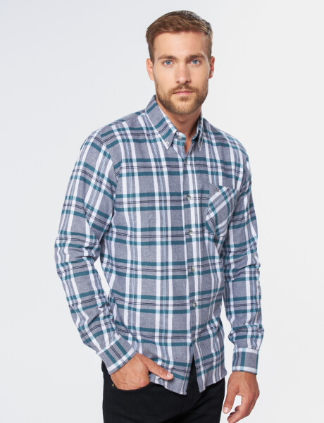 CAMISA LEÑADORA CUADROS Verde