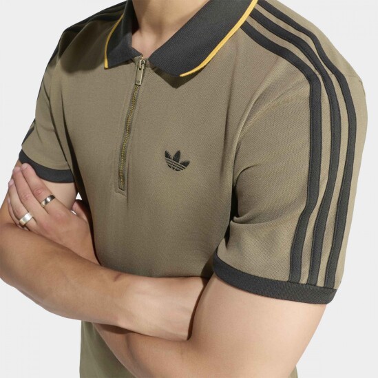 Remera Adidas 3 Tiras Marrón