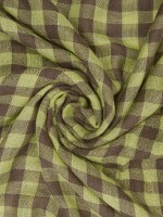 Pañuelo Jacquard A Cuadros Con Lana lima