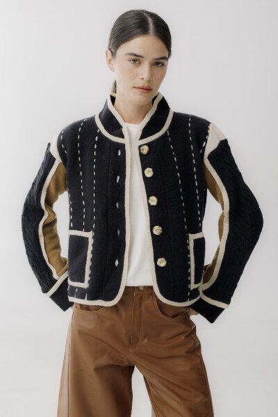 CHAQUETA MENA Negro