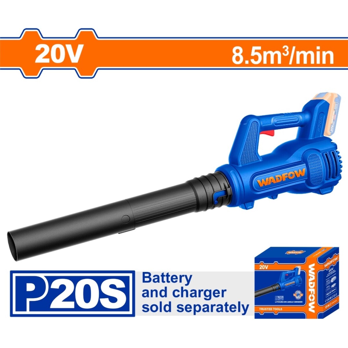 SOPLADORA A BATERIA 20V SIN BATERIA SIN CARGADOR WADFOW WBLP 