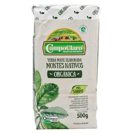 NAT-YERBA CAMPO CLARO MONTES NATIVOS 0RGANICA 500G NAT-YERBA CAMPO CLARO MONTES NATIVOS 0RGANICA 500G