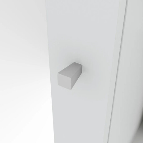 ROPERO 1 PUERTA GUARDARROPA ARMARIO PLACARD CLOSET CON ESPEJO Y ESTANTES BLANCO