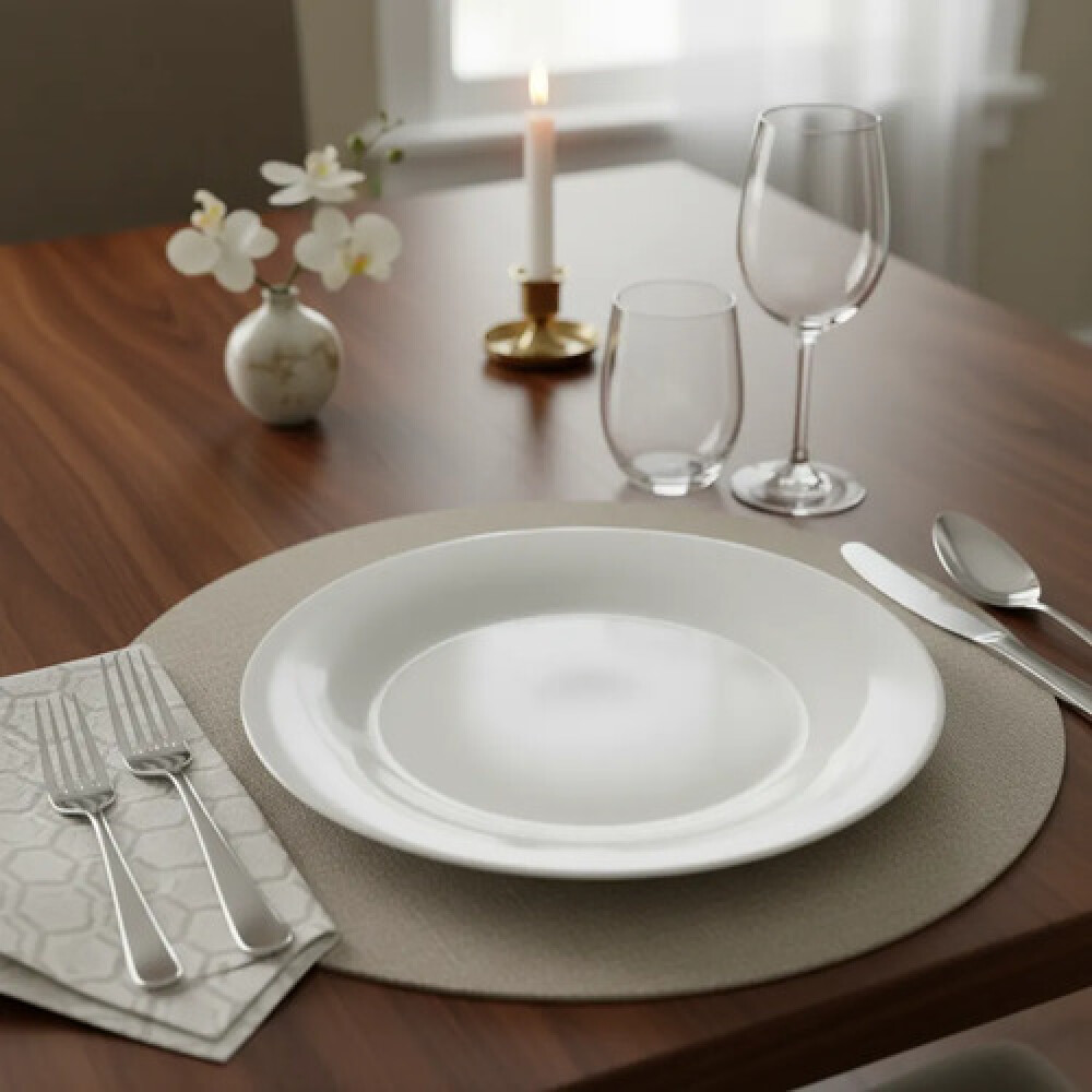 Plato llano 19 cms Super Blanco Plato llano 19 cms Super Blanco