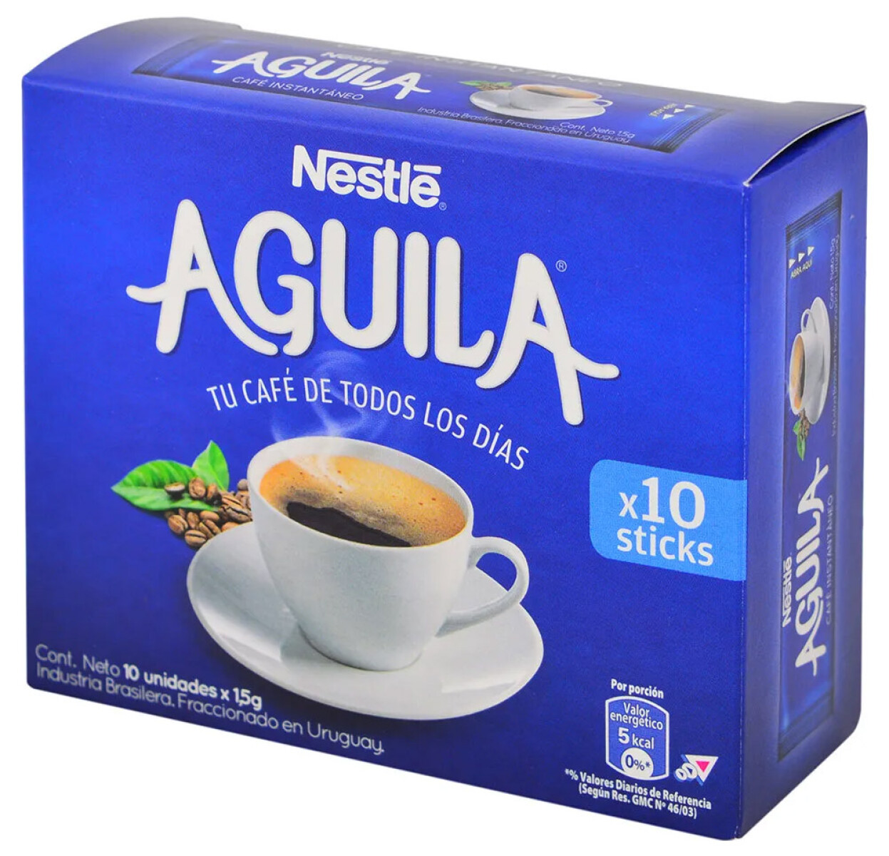 CAFE SOLUBLE AGUILA STICK X10U — El Clon