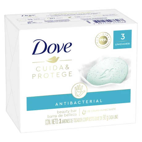 Dove Jabón Cuida Protege 3X90G Dove Jabón Cuida Protege 3X90G