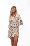VESTIDO PIPER ESTAMPADO CRUDO Y BEIGE