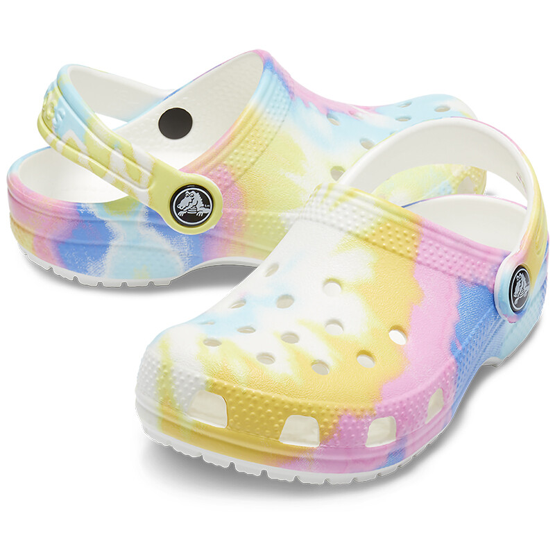 Crocs Classic TieDye Kids Blanco