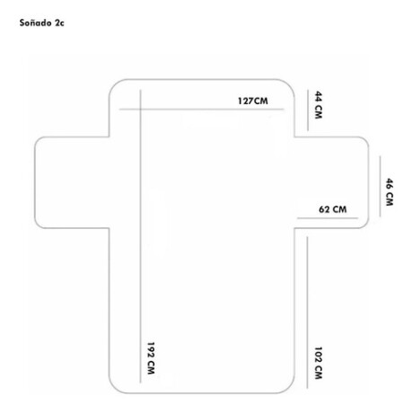 Cubre sofá de 2 cuerpos súper resistente Azul