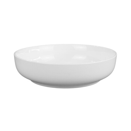 Plato hondo de ceramica blanca liso Plato hondo de ceramica blanca liso