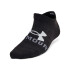 UA Yth Essential No Show 6pk-PNK BLK-005