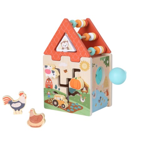 Juego Didactico de Madera 2 en 1 Activity Farm Juego Didactico de Madera 2 en 1 Activity Farm