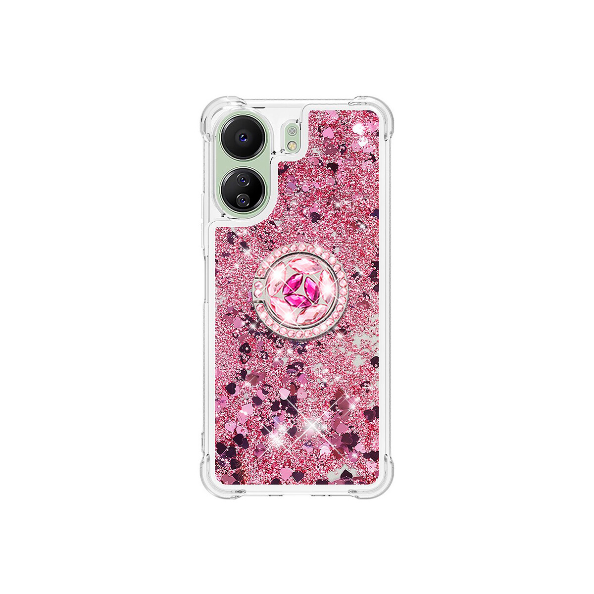 Protector para Xiaomi Redmi 13C 4G/5G brillos rosa 