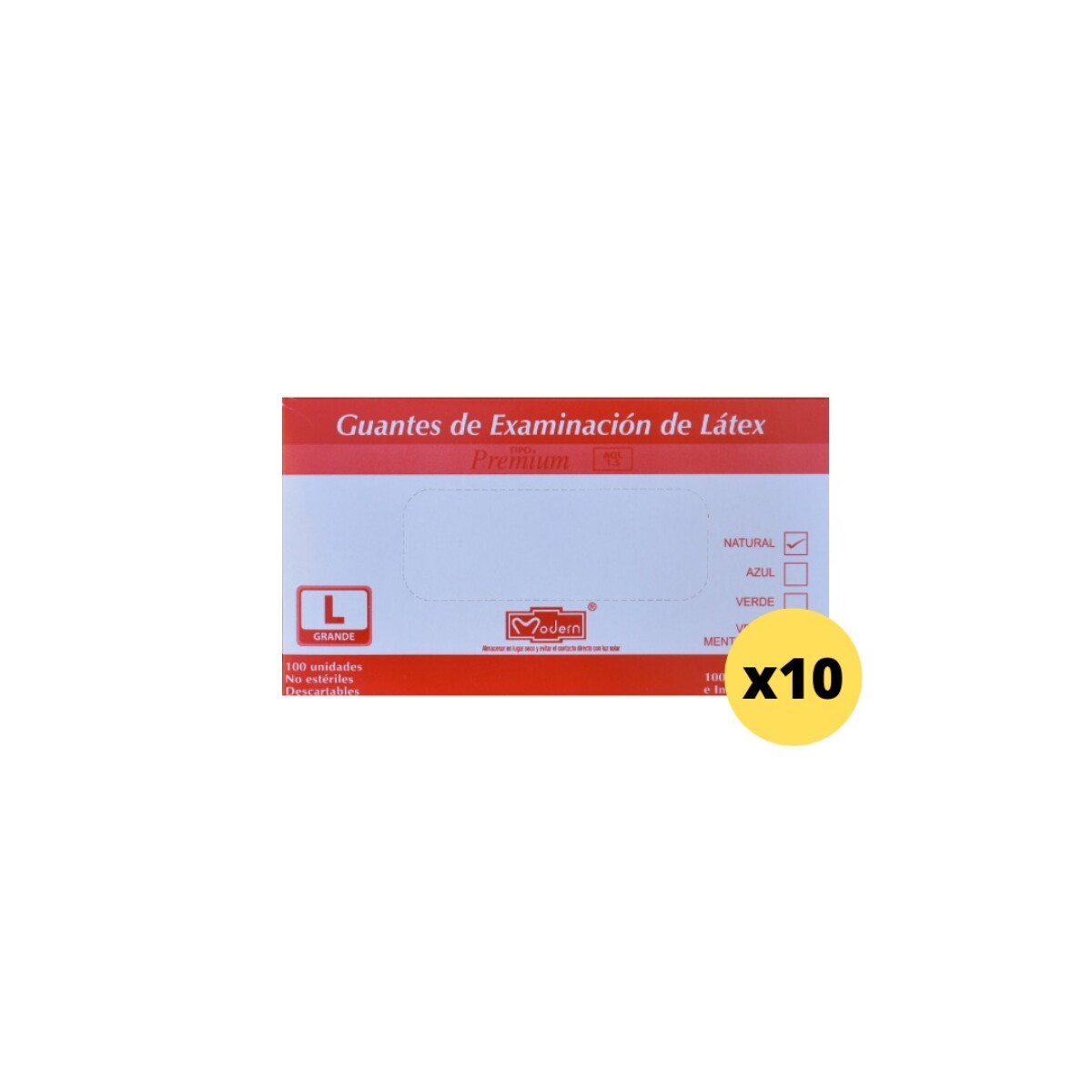 Guantes de látex Modern caja x 100 unidades OFERTA CAJA X 10 
