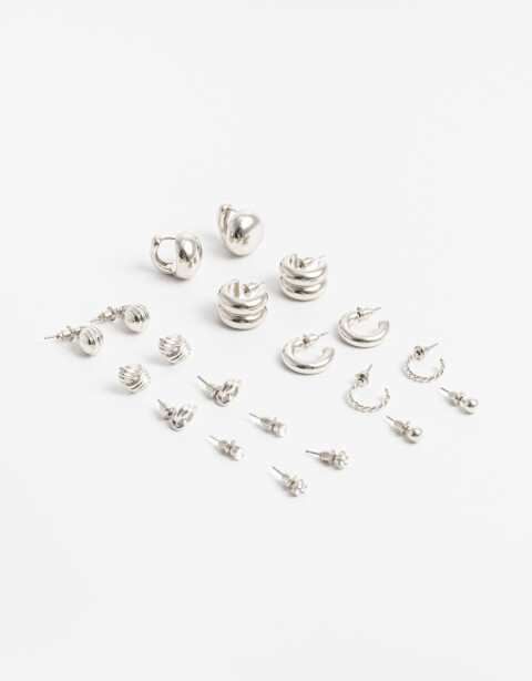Aros Sets Metal Aros Sets Vintage - Plateado