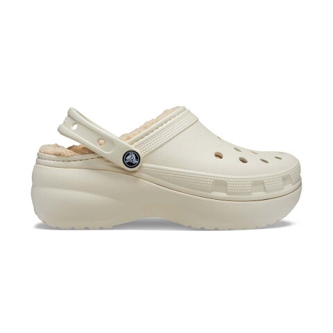 Plataformas Crocs Platform Lined Clog - Mujer Bone