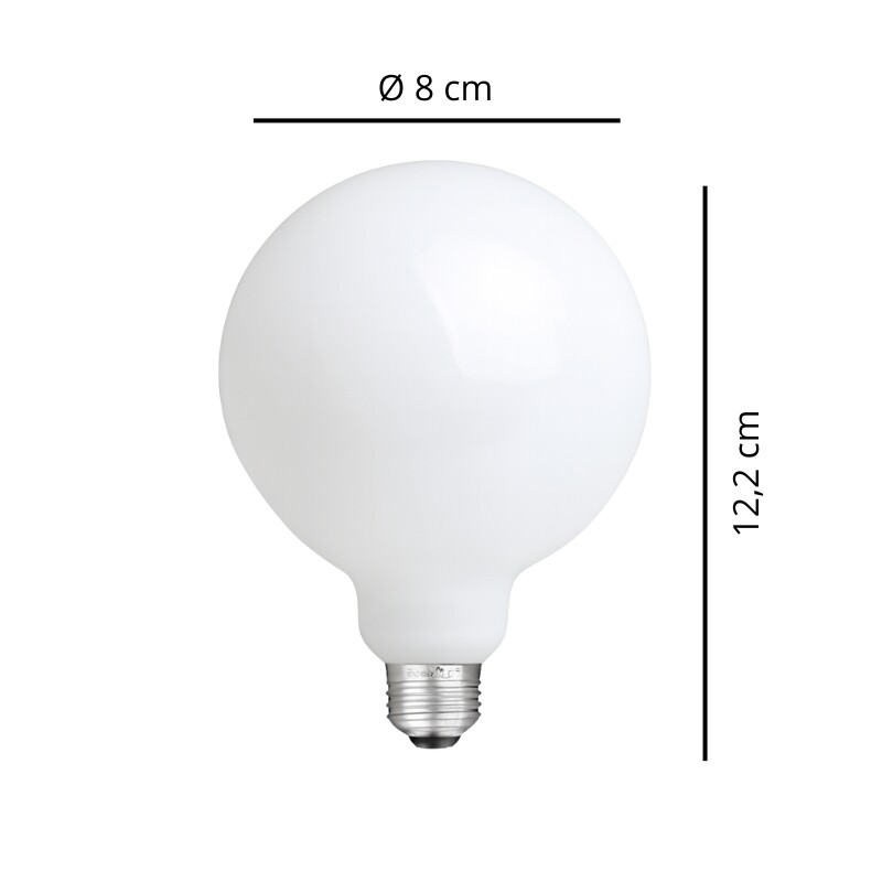 LAMPARA LED G80 GLASS 4 NIEVELES 8W Lámpara LED G80 Glass 4 niveles Dimerizable 8W 2700K