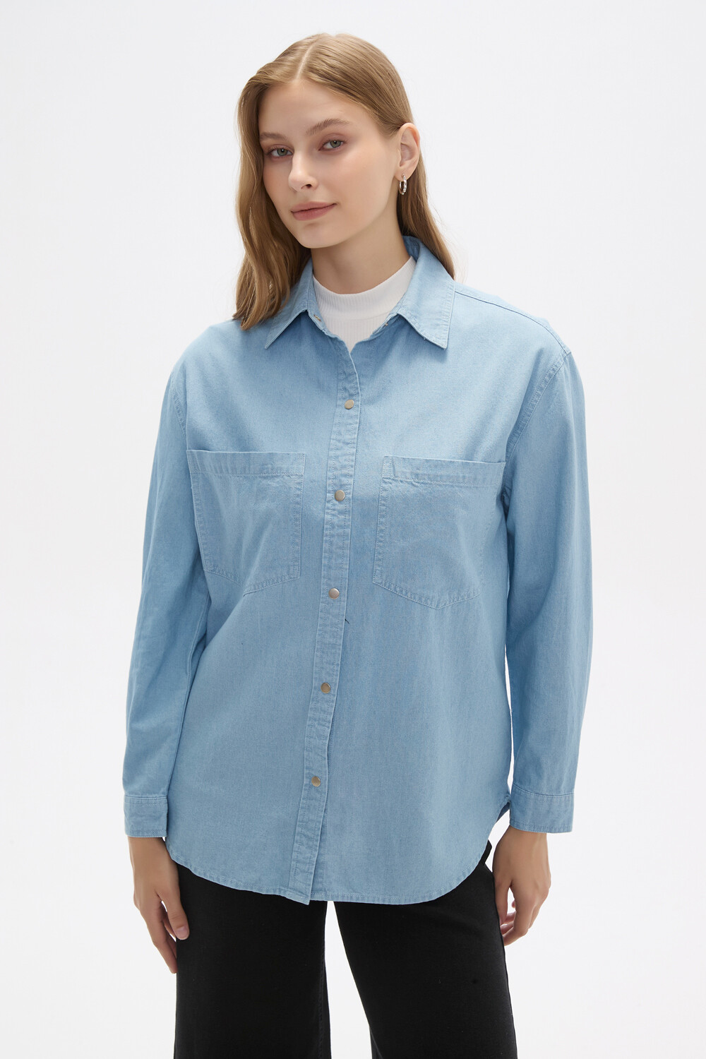 Sobrecamisa Manapouri Celeste Grisaceo