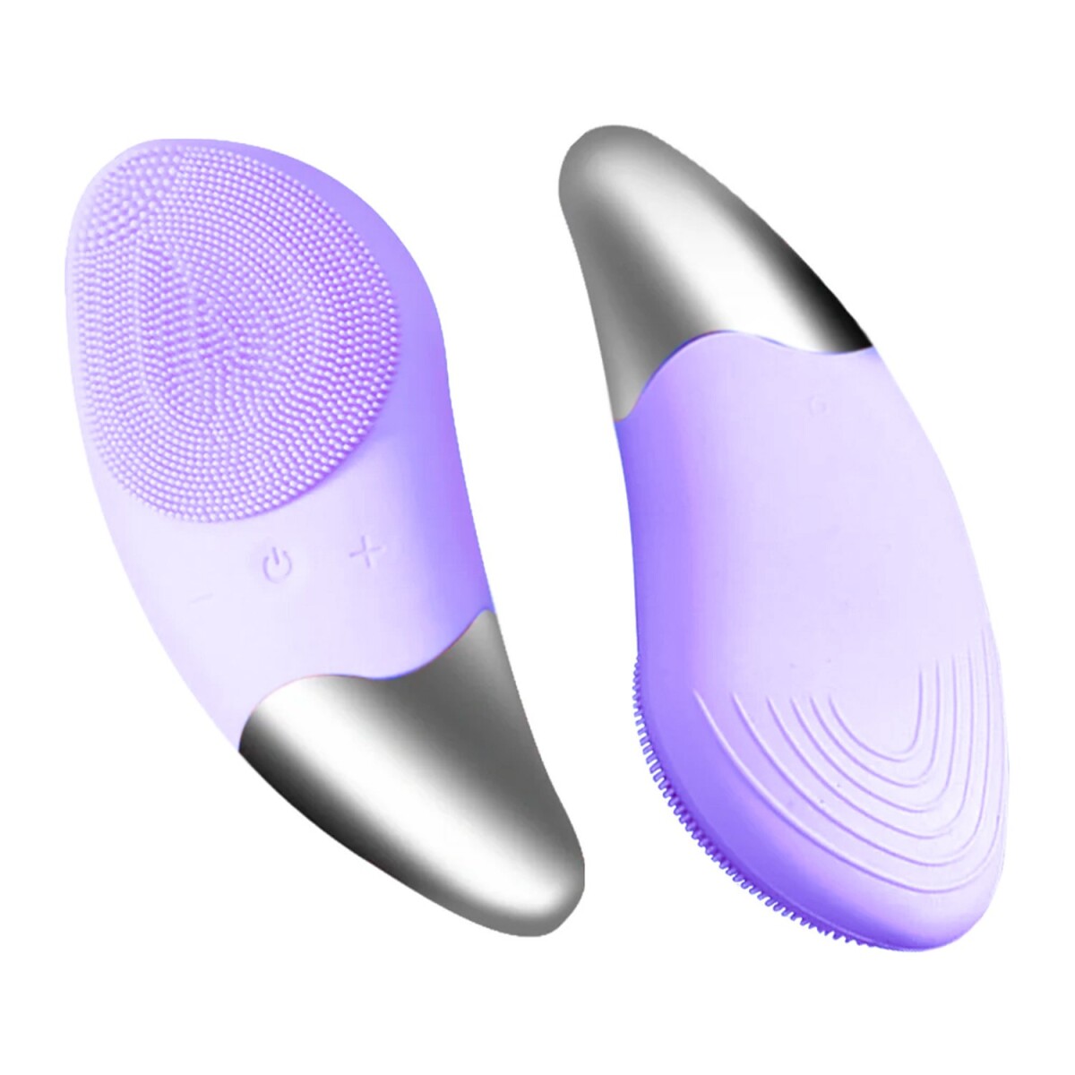 Cepillo Masajeador Limpiador Facial Contorno Ojos Silicona - Variante Color Violeta 