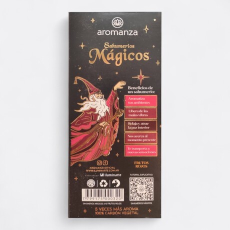 Incienso Linea Sahumerios Mágicos Aromanza Frutos Rojos