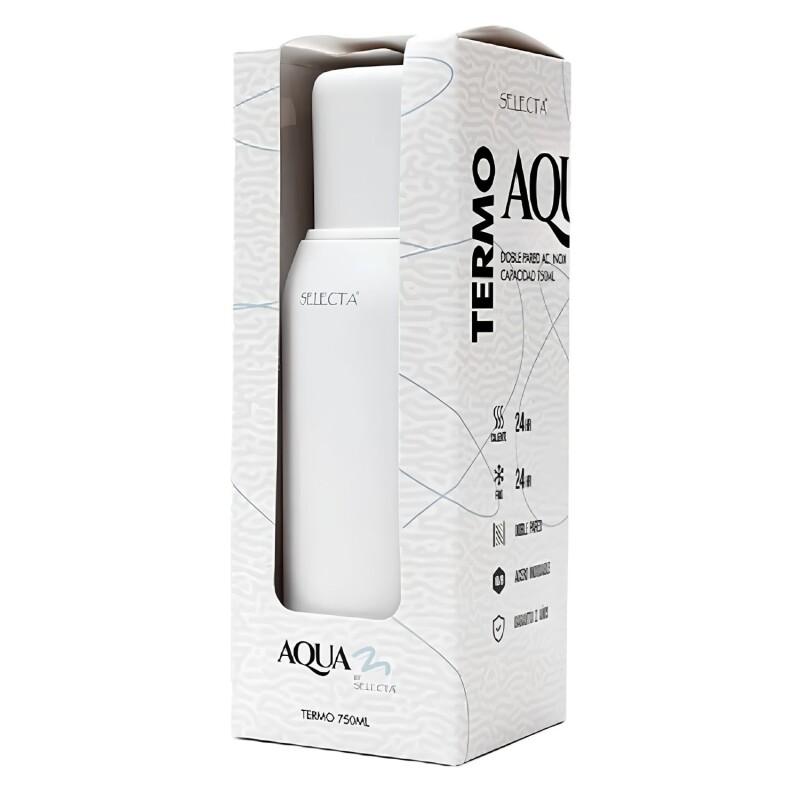 Termo Selecta Aqua Doble pared 750 ml Blanco