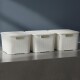 Set x3 Caja ratán 20 lts BLANCO