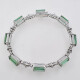 H.Stern Brazalete En Oro 18K Blanco Con Turmalinas Verdes Y Brillantes. H.Stern Brazalete En Oro 18K Blanco Con Turmalinas Verdes Y Brillantes.