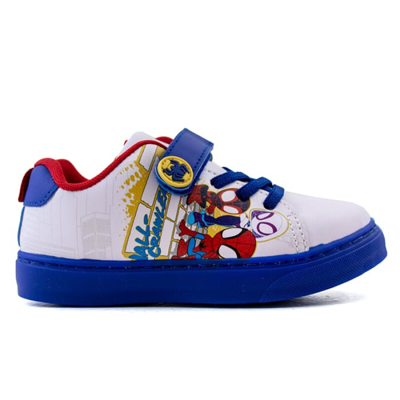 Championes Marvel Spiderman de Niños - SPTCFW23107 Blanco-azul