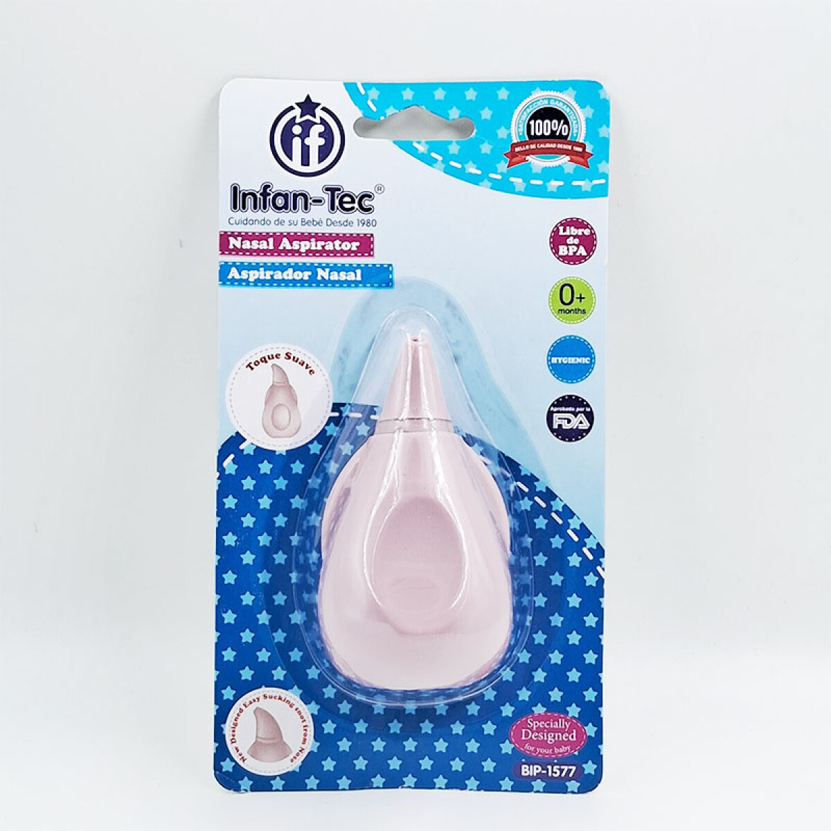 Infan-Tec Aspirador nasal 0+m - Rosa 